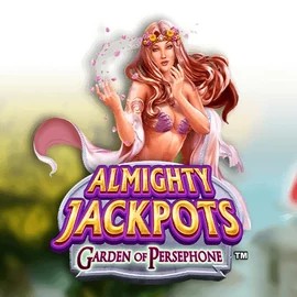 Almighty Jackpots: Garden of Persephone online game logo by Novomatic on honeybetzcasino.eu
