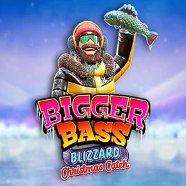 Bigger Bass Blizzard Christmas Catch slot logo by Pragmatic Play at Honeybetz Casino