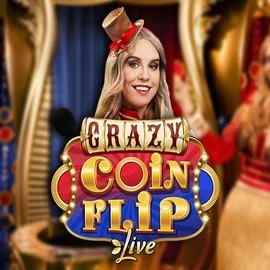 Crazy Coin Flip by Evolution, showcased at honeybetzcasino.eu – game logo