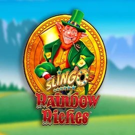 Slingo Rainbow Riches casino game by Gaming Realms – featured logo at Honeybetz Casino