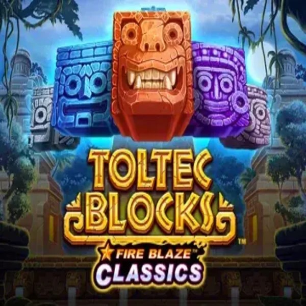 Fire Blaze: Toltec Blocks slot icon by Rarestone Gaming, available at Honeybetz Casino
